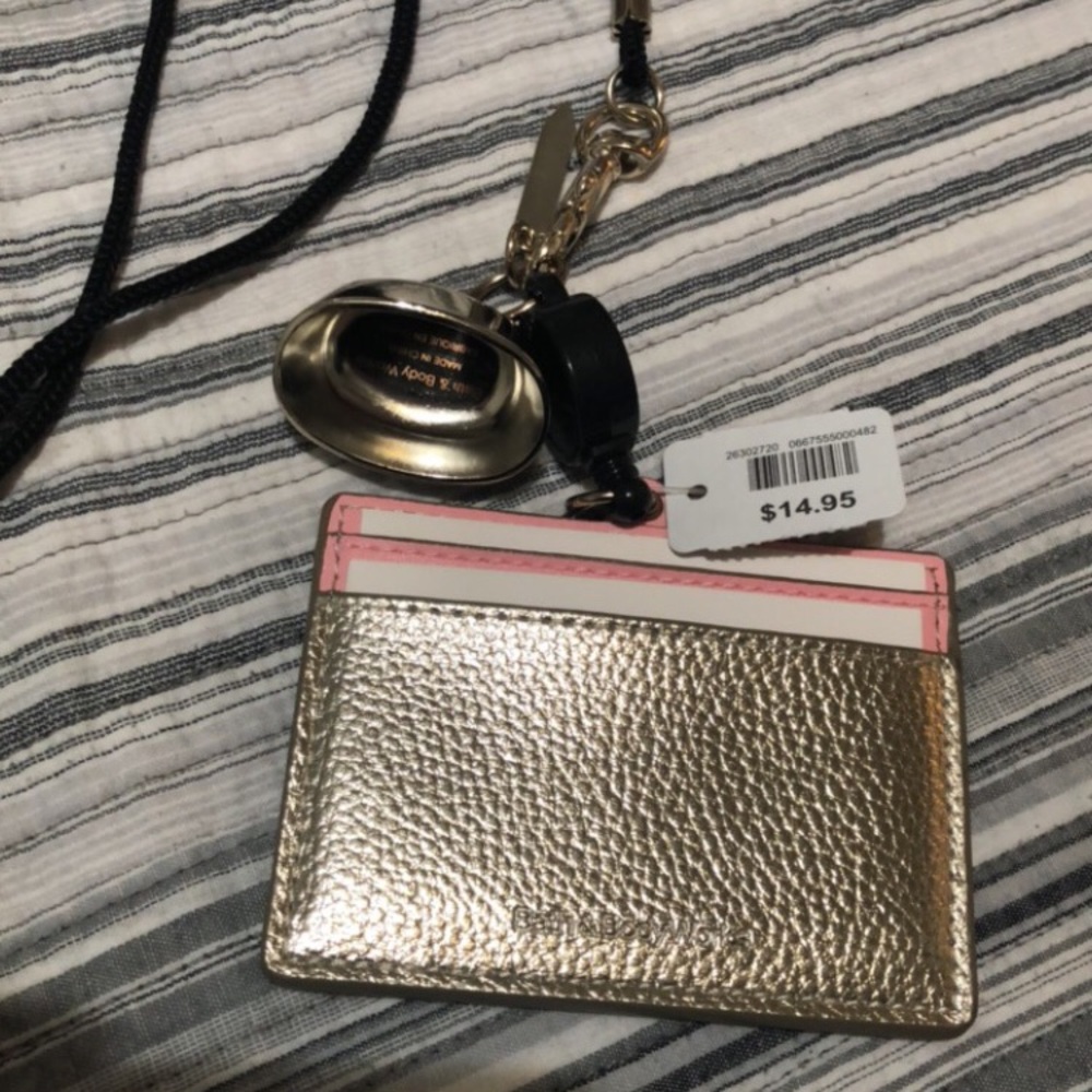 Bath & Body Works ID/hand sanitizer lanyard